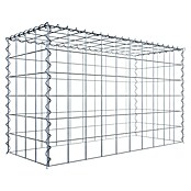 Gabiona Gabione Typ 3 (Zum Anbau in der Höhe, 100 x 40 x 60 cm, Stahl, Maschenbreite: 100 mm, Maschenhöhe: 100 mm, Spirale) | BAUHAUS