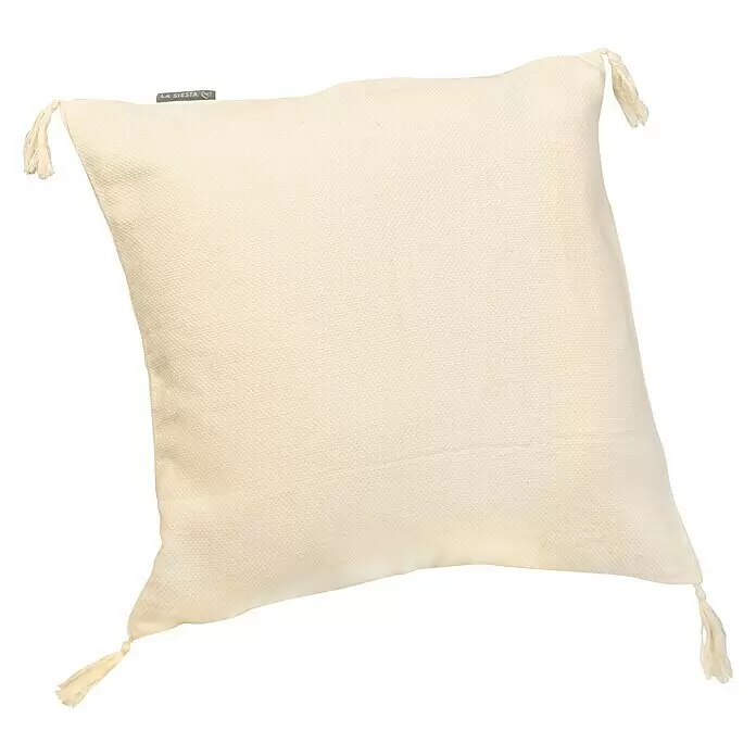 La Siesta Kissenhülle Benção - Latte, L x B: 50 x 50 cm - Diagonale Ansicht