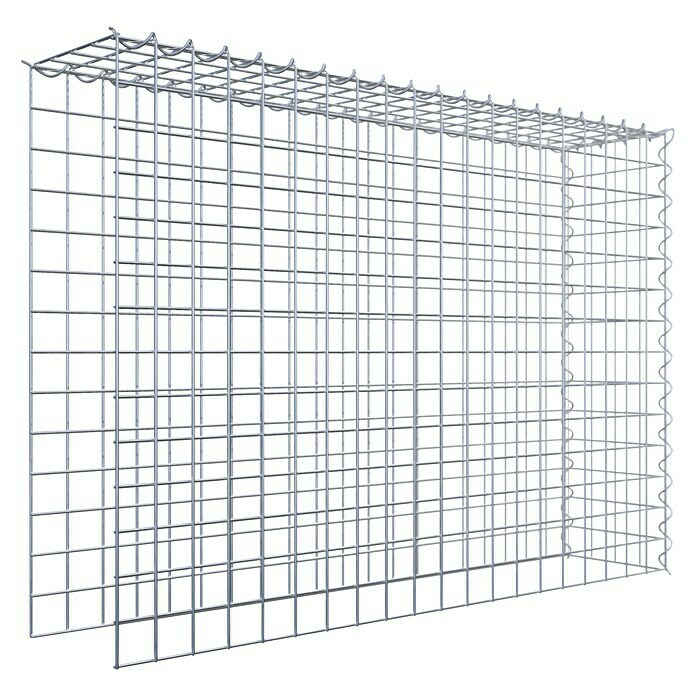 Gabiona Gabione Typ 4 (Zum Anbau in Länge & Höhe, 100 x 20 x 70 cm, Stahl, Maschenbreite: 50 mm, Maschenhöhe: 50 mm, Spirale) | BAUHAUS