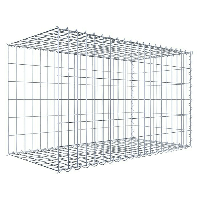Gabiona Gabione Typ 2 (Zum Anbau in der Länge, 100 x 50 x 60 cm, Stahl, Maschenbreite: 50 mm, Maschenhöhe: 100 mm, Spirale) | BAUHAUS