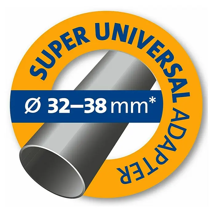 Swirl Staubsaugeraufsatz - Teppich- & Hartböden-Umschaltdüse, Passend für: Staubsaugerrohr Ø 32 - 38 mm - Super Universaladapter mit einem Durchmesser von 32–38 mm für vielfältige Anwendungen.
