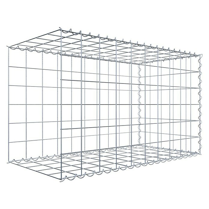 Gabiona Gabione Typ 2 (Zum Anbau in der Länge, 100 x 50 x 60 cm, Stahl, Maschenbreite: 100 mm, Maschenhöhe: 100 mm, Spirale) | BAUHAUS