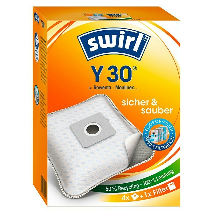 Swirl MicroPor Plus Staubsaugerbeutel (4 Stk., Passend für: LG Electronics Staubsauger)