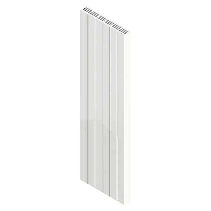 HJM Emisor térmico Vertical AVA - 2.000 W, Blanco, 7,5 x 50,4 x 150 cm, Cerámico - Radiador blanco con paneles múltiples y ranuras horizontales para una eficiente disipación del calor.