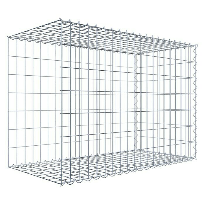 Gabiona Gabione Typ 2 (Zum Anbau in der Länge, 100 x 50 x 70 cm, Stahl, Maschenbreite: 50 mm, Maschenhöhe: 100 mm, Spirale) | BAUHAUS