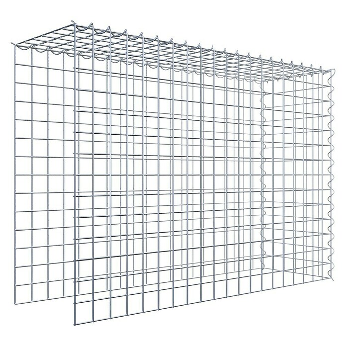 Gabiona Gabione Typ 4 (Zum Anbau in Länge & Höhe, 100 x 30 x 70 cm, Stahl, Maschenbreite: 50 mm, Maschenhöhe: 50 mm, Spirale) | BAUHAUS
