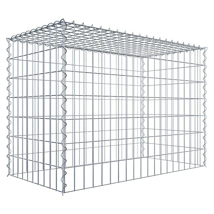 Gabiona Gabione Typ 3 (Zum Anbau in der Höhe, 100 x 50 x 70 cm, Stahl, Maschenbreite: 50 mm, Maschenhöhe: 100 mm, Spirale) | BAUHAUS