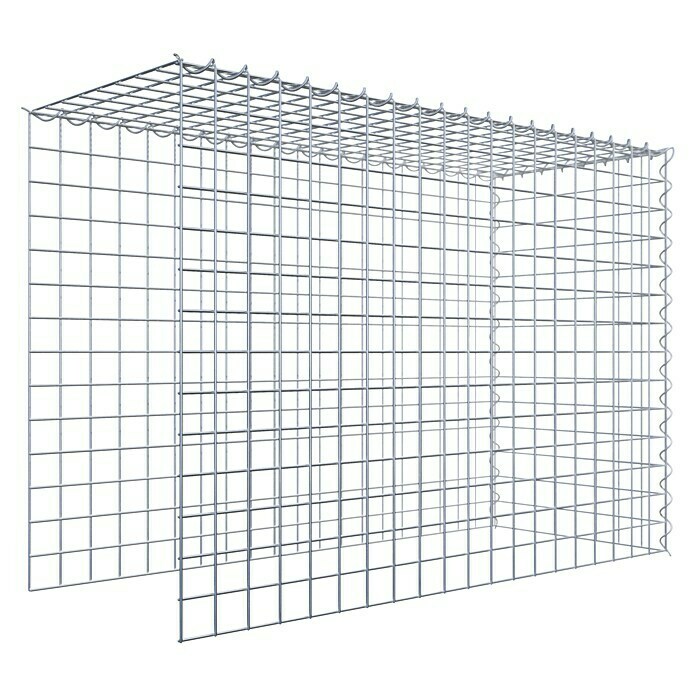 Gabiona Gabione Typ 4 (Zum Anbau in Länge & Höhe, 100 x 40 x 70 cm, Stahl, Maschenbreite: 50 mm, Maschenhöhe: 50 mm, Spirale) | BAUHAUS