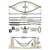 La Siesta Hängematte Colibri 3.0 (L x B: 270 x 170 cm, Caribic, Single) | BAUHAUS