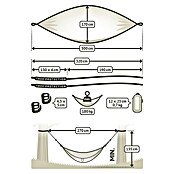 La Siesta Hängematte Colibri 3.0 (L x B: 270 x 170 cm, Canyon, Single) | BAUHAUS