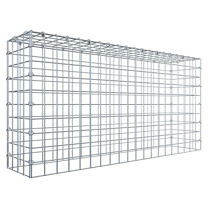 Gabiona Gabione Typ 3 (Zum Anbau in der Höhe, 100 x 20 x 50 cm, Stahl, Maschenbreite: 50 mm, Maschenhöhe: 50 mm, C-Ring) | BAUHAUS