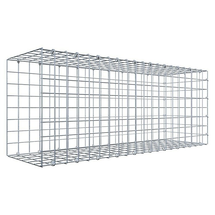 Gabiona Gabione Typ 2 (Zum Anbau in der Länge, 100 x 30 x 40 cm, Stahl, Maschenbreite: 50 mm, Maschenhöhe: 50 mm, C-Ring) | BAUHAUS