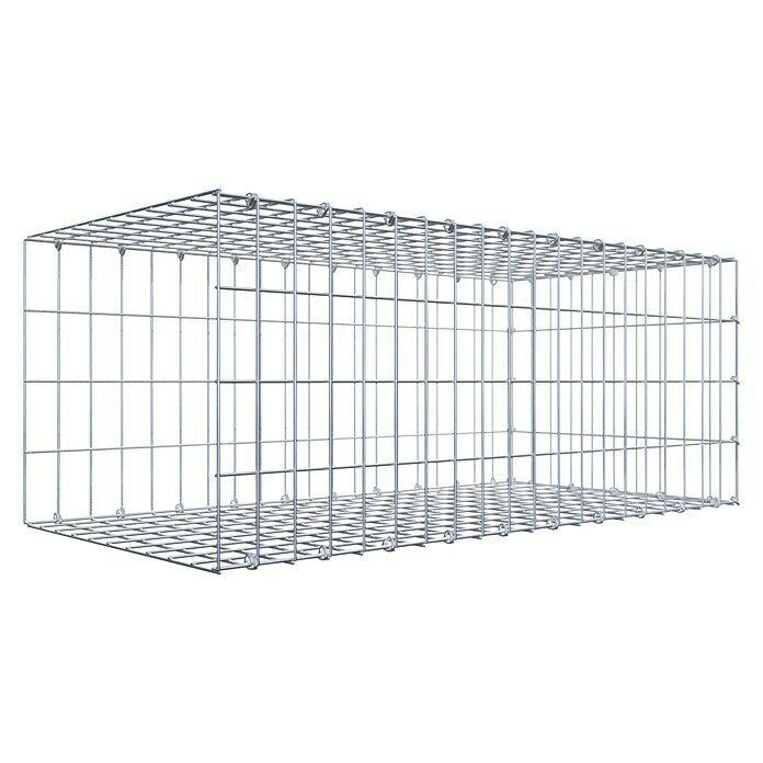 Gabiona Gabione Typ 2 (Zum Anbau in der Länge, 100 x 50 x 40 cm, Stahl, Maschenbreite: 50 mm, Maschenhöhe: 100 mm, C-Ring) | BAUHAUS