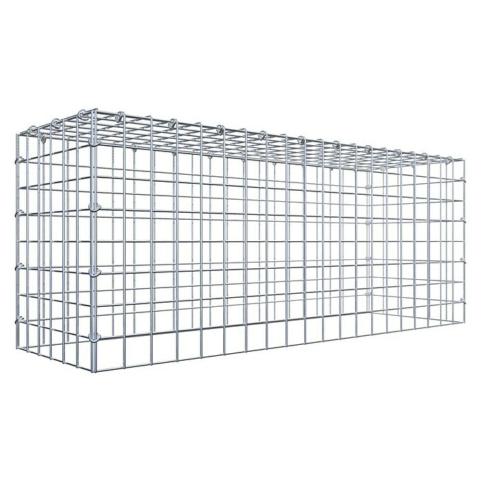 Gabiona Gabione Typ 3 (Zum Anbau in der Höhe, 100 x 30 x 40 cm, Stahl, Maschenbreite: 50 mm, Maschenhöhe: 50 mm, C-Ring) | BAUHAUS