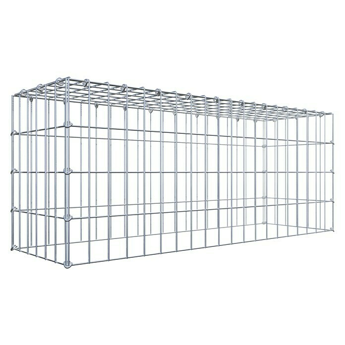 Gabiona Gabione Typ 3 (Zum Anbau in der Höhe, 100 x 30 x 40 cm, Stahl, Maschenbreite: 50 mm, Maschenhöhe: 100 mm, C-Ring) | BAUHAUS