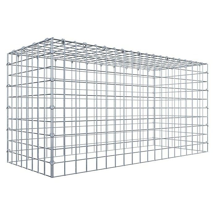 Gabiona Gabione Typ 3 (Zum Anbau in der Höhe, 100 x 40 x 50 cm, Stahl, Maschenbreite: 50 mm, Maschenhöhe: 50 mm, C-Ring) | BAUHAUS