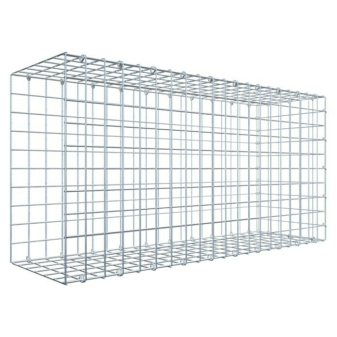 Gabiona Gabione Typ 2 (Zum Anbau in der Länge, 100 x 30 x 50 cm, Stahl, Maschenbreite: 50 mm, Maschenhöhe: 50 mm, C-Ring) | BAUHAUS