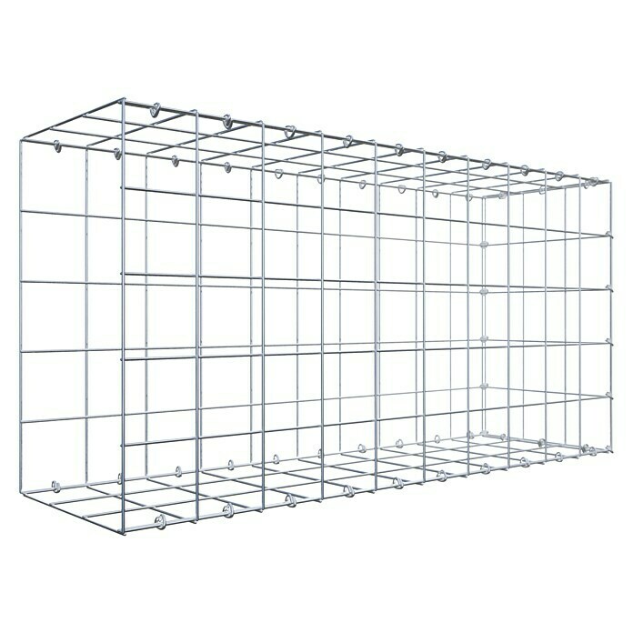 Gabiona Gabione Typ 2 (Zum Anbau in der Länge, 100 x 30 x 50 cm, Stahl, Maschenbreite: 100 mm, Maschenhöhe: 100 mm, C-Ring) | BAUHAUS