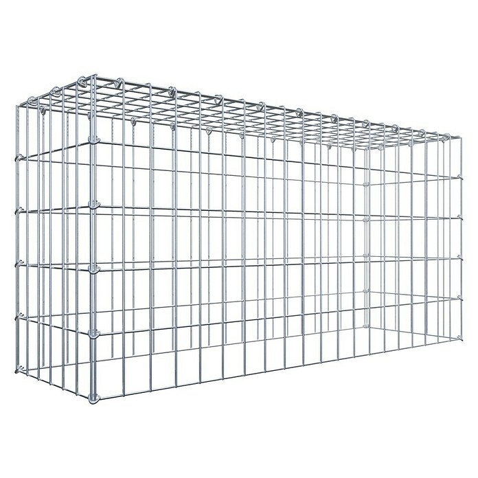 Gabiona Gabione Typ 3 (Zum Anbau in der Höhe, 100 x 30 x 50 cm, Stahl, Maschenbreite: 50 mm, Maschenhöhe: 100 mm, C-Ring) | BAUHAUS