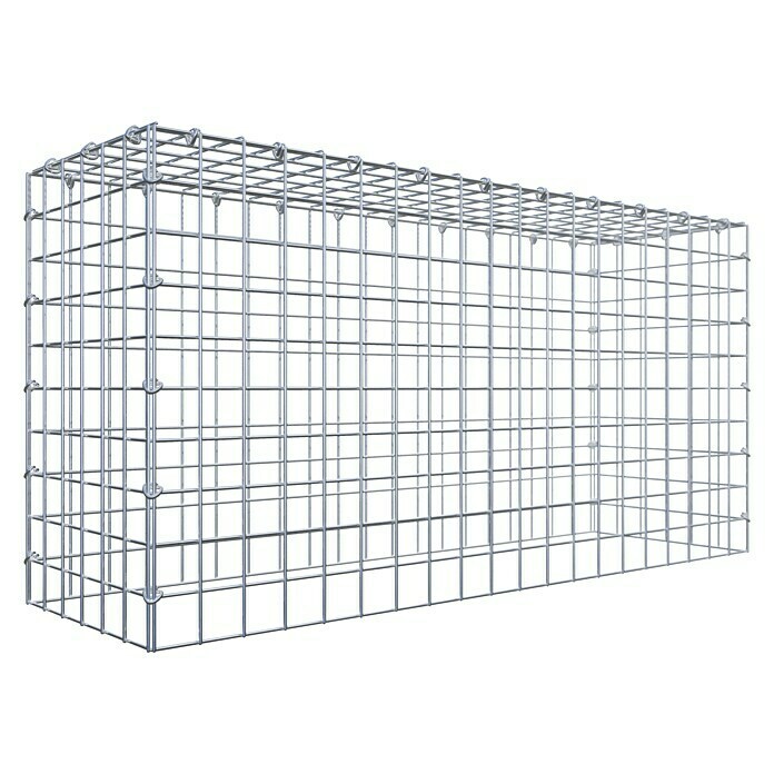Gabiona Gabione Typ 3 (Zum Anbau in der Höhe, 100 x 30 x 50 cm, Stahl, Maschenbreite: 50 mm, Maschenhöhe: 50 mm, C-Ring) | BAUHAUS