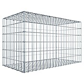 Gabiona Gabione (100 x 50 x 60 cm, Stahl, Maschenbreite: 50 mm, Maschenhöhe: 100 mm, C-Ring) | BAUHAUS