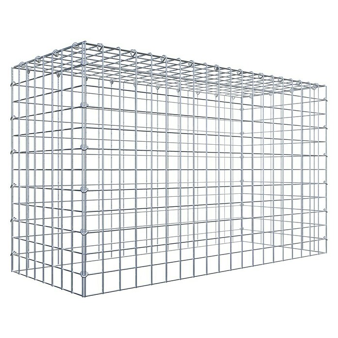 Gabiona Gabione Typ 3 (Zum Anbau in der Höhe, 100 x 40 x 60 cm, Stahl, Maschenbreite: 50 mm, Maschenhöhe: 50 mm, C-Ring) | BAUHAUS