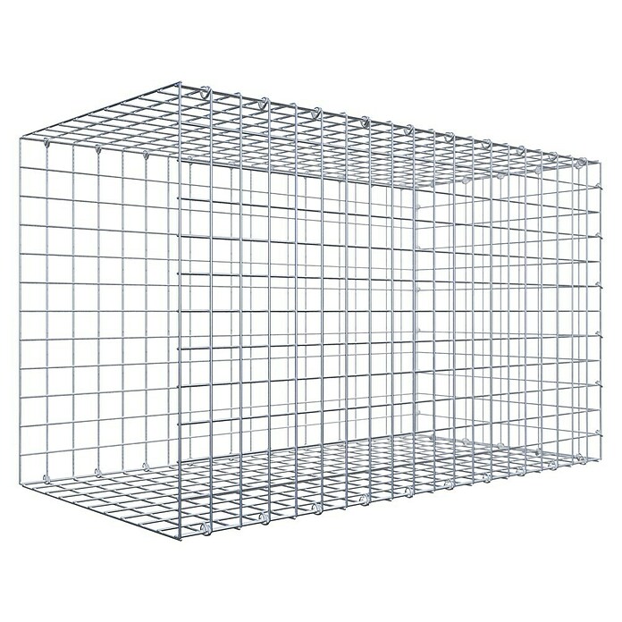 Gabiona Gabione Typ 2 (Zum Anbau in der Länge, 100 x 50 x 60 cm, Stahl, Maschenbreite: 50 mm, Maschenhöhe: 50 mm, C-Ring) | BAUHAUS