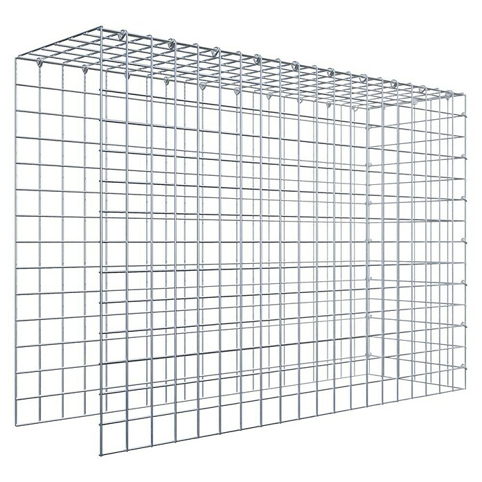 Gabiona Gabione Typ 4 (Zum Anbau in Länge & Höhe, 100 x 30 x 70 cm, Stahl, Maschenbreite: 50 mm, Maschenhöhe: 50 mm, C-Ring) | BAUHAUS