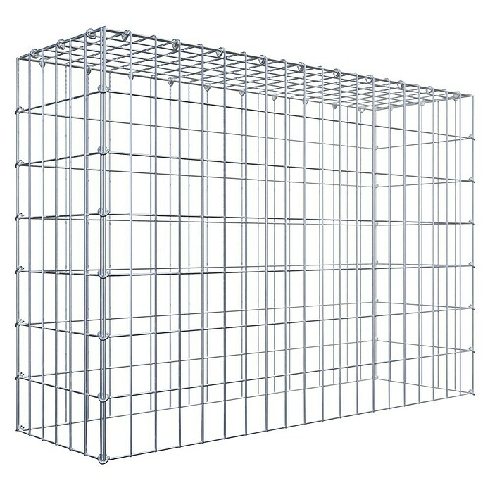 Gabiona Gabione Typ 3 (Zum Anbau in der Höhe, 100 x 30 x 70 cm, Stahl, Maschenbreite: 50 mm, Maschenhöhe: 100 mm, C-Ring) | BAUHAUS
