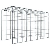 Gabiona Gabione Typ 4 (Zum Anbau in Länge & Höhe, 100 x 40 x 60 cm, Stahl, Maschenbreite: 100 mm, Maschenhöhe: 100 mm, C-Ring) | BAUHAUS