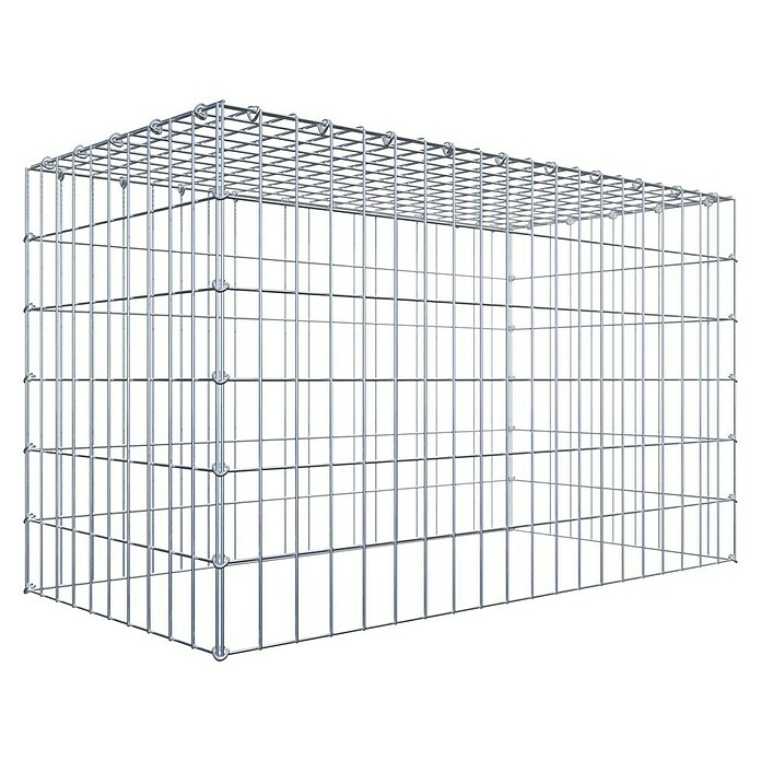 Gabiona Gabione Typ 3 (Zum Anbau in der Höhe, 100 x 50 x 60 cm, Stahl, Maschenbreite: 50 mm, Maschenhöhe: 100 mm, C-Ring) | BAUHAUS