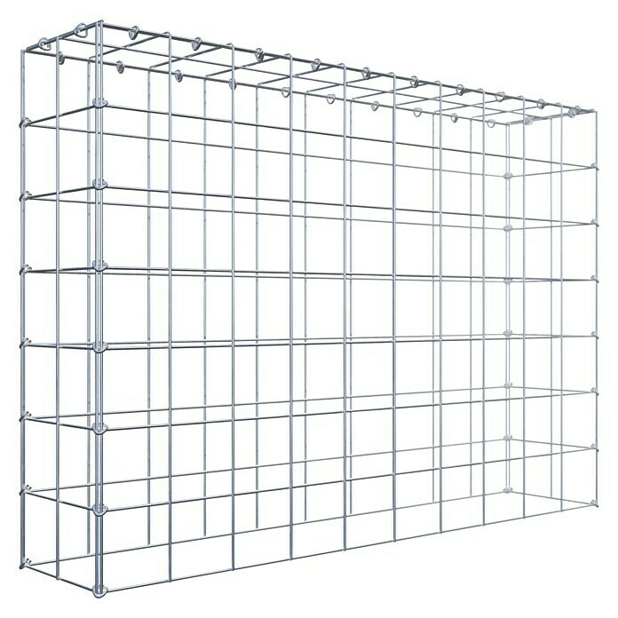 Gabiona Gabione Typ 3 (Zum Anbau in der Höhe, 100 x 20 x 70 cm, Stahl, Maschenbreite: 100 mm, Maschenhöhe: 100 mm, C-Ring) | BAUHAUS