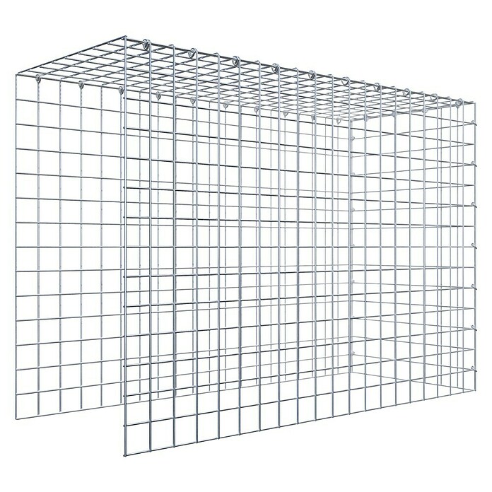 Gabiona Gabione Typ4 (Zum Anbau in Länge & Höhe, 100 x 40 x 70 cm, Stahl, Maschenbreite: 50 mm, Maschenhöhe: 50 mm, C-Ring) | BAUHAUS