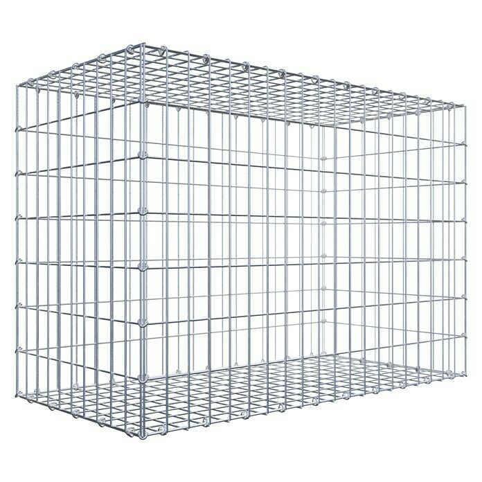 Gabiona Gabione (100 x 50 x 70 cm, Stahl, Maschenbreite: 50 mm, Maschenhöhe: 100 mm, C-Ring) | BAUHAUS