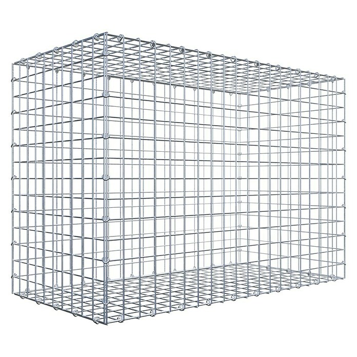 Gabiona Gabione (100 x 50 x 70 cm, Stahl, Maschenbreite: 50 mm, Maschenhöhe: 50 mm, C-Ring) | BAUHAUS