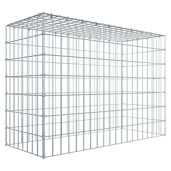 Gabiona Gabione Typ 3 (Zum Anbau in der Höhe, 100 x 40 x 70 cm, Stahl, Maschenbreite: 50 mm, Maschenhöhe: 100 mm, C-Ring) | BAUHAUS