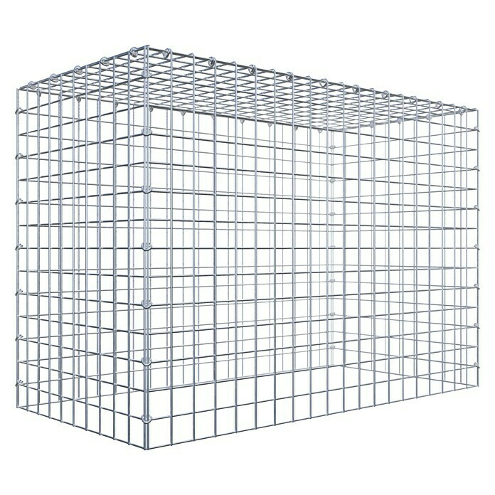 Gabiona Gabione Typ 3 (Zum Anbau in der Höhe, 100 x 50 x 70 cm, Stahl, Maschenbreite: 50 mm, Maschenhöhe: 50 mm, C-Ring) | BAUHAUS