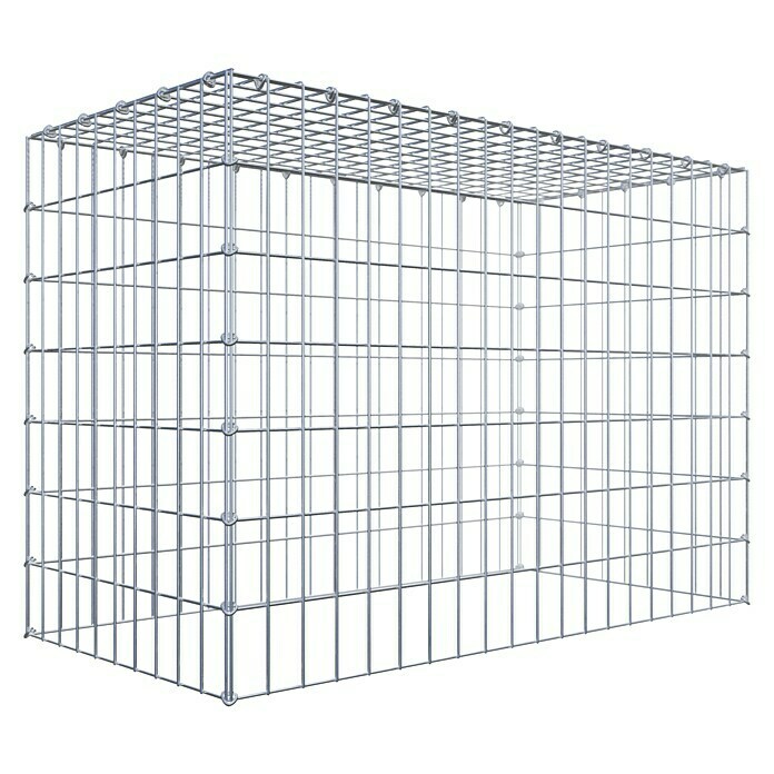 Gabiona Gabione Typ 3 (Zum Anbau in der Höhe, 100 x 50 x 70 cm, Stahl, Maschenbreite: 50 mm, Maschenhöhe: 100 mm, C-Ring) | BAUHAUS