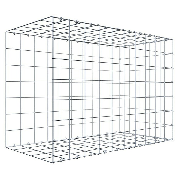 Gabiona Gabione Typ 2 (Zum Anbau in der Länge, 100 x 50 x 70 cm, Stahl, Maschenbreite: 100 mm, Maschenhöhe: 100 mm, C-Ring) | BAUHAUS