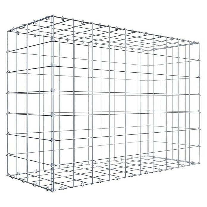 Gabiona Gabione (100 x 40 x 70 cm, Stahl, Maschenbreite: 100 mm, Maschenhöhe: 100 mm) | BAUHAUS