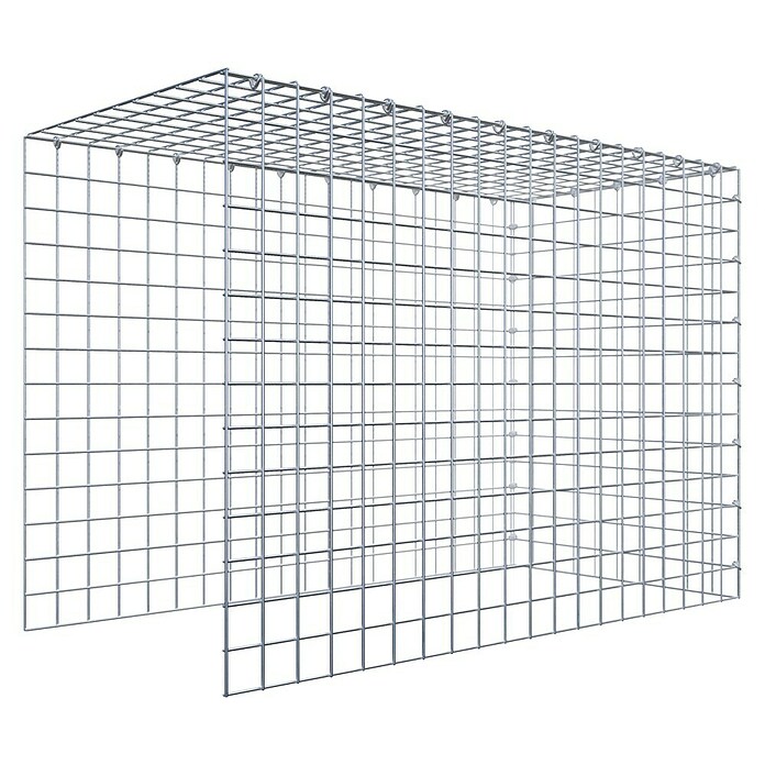 Gabiona Gabione Typ 4 (Zum Anbau in Länge & Höhe, 100 x 50 x 70 cm, Stahl, Maschenbreite: 50 mm, Maschenhöhe: 50 mm, C-Ring) | BAUHAUS