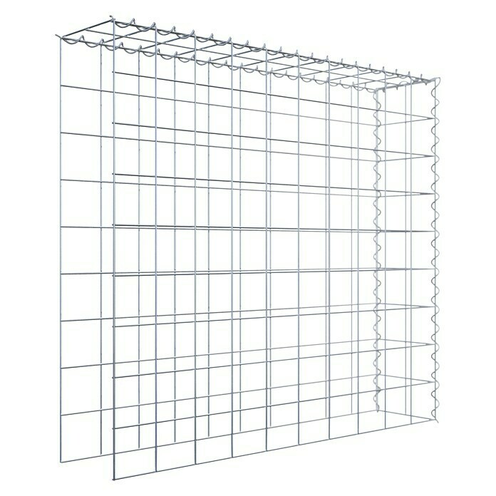 Gabiona Gabione Typ 4 (Zum Anbau in Länge & Höhe, 100 x 20 x 90 cm, Stahl, Maschenbreite: 100 mm, Maschenhöhe: 100 mm, Spirale) | BAUHAUS