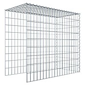 Gabiona Gabione Typ 4 (Zum Anbau in Länge & Höhe, 100 x 50 x 90 cm, Stahl, Maschenbreite: 50 mm, Maschenhöhe: 100 mm, Spirale) | BAUHAUS