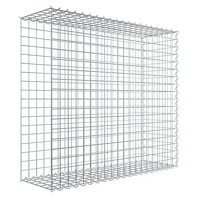 Gabiona Gabione Typ 2 - Zum Anbau in der Länge, 100 x 30 x 90 cm, Stahl, Maschenbreite: 50 mm, Maschenhöhe: 50 mm, Spirale - Drahtgitterbox mit rechteckigen Maschen für vielfältige Anwendungen im Garten- und Landschaftsbau. Robuste Konstruktion für dauerhaften Einsatz.