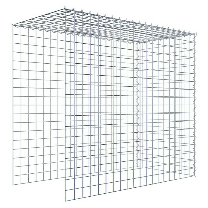 Gabiona Gabione Typ 4 (Zum Anbau in Länge & Höhe, 100 x 50 x 90 cm, Stahl, Maschenbreite: 50 mm, Maschenhöhe: 50 mm, Spirale) | BAUHAUS