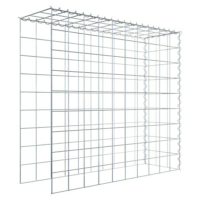 Gabiona Gabione Typ 4 (Zum Anbau in Länge & Höhe, 100 x 30 x 90 cm, Stahl, Maschenbreite: 100 mm, Maschenhöhe: 100 mm, Spirale) | BAUHAUS