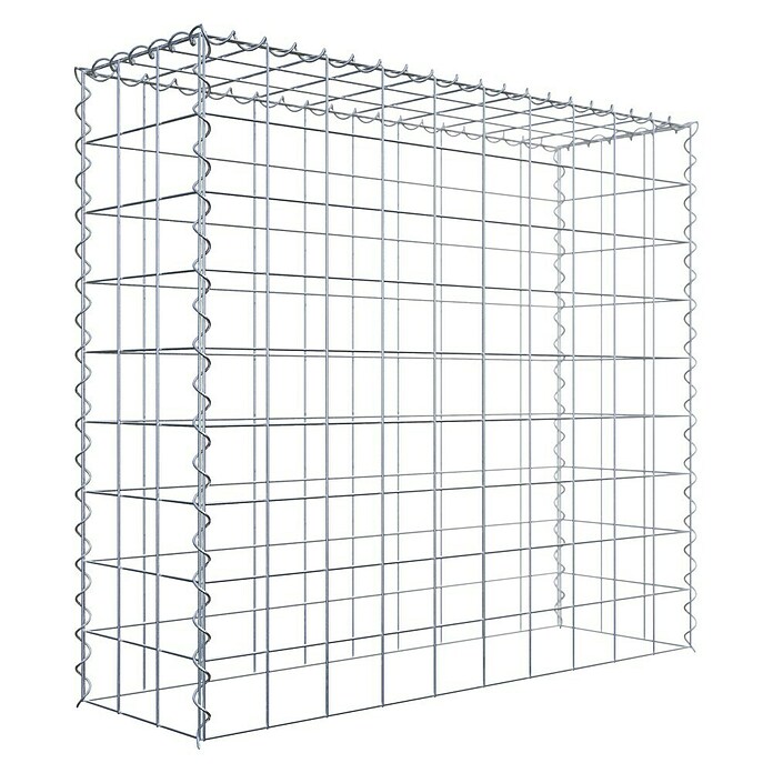 Gabiona Gabione Typ 3 (Zum Anbau in der Höhe, 100 x 30 x 90 cm, Stahl, Maschenbreite: 100 mm, Maschenhöhe: 100 mm, Spirale) | BAUHAUS