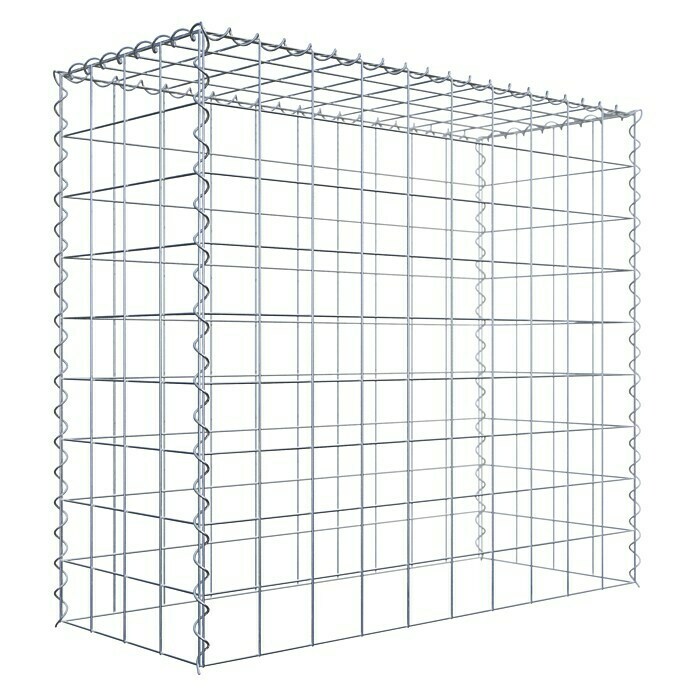 Gabiona Gabione Typ 3 (Zum Anbau in der Höhe, 100 x 40 x 90 cm, Stahl, Maschenbreite: 100 mm, Maschenhöhe: 100 mm, Spirale) | BAUHAUS
