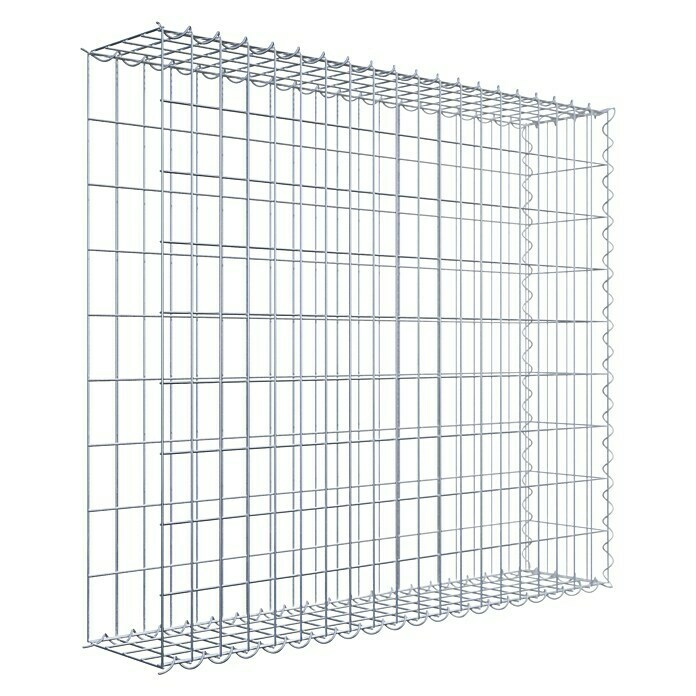 Gabiona Gabione Typ 2 (Zum Anbau in der Länge, 100 x 20 x 90 cm, Stahl, Maschenbreite: 50 mm, Maschenhöhe: 100 mm, Spirale) | BAUHAUS