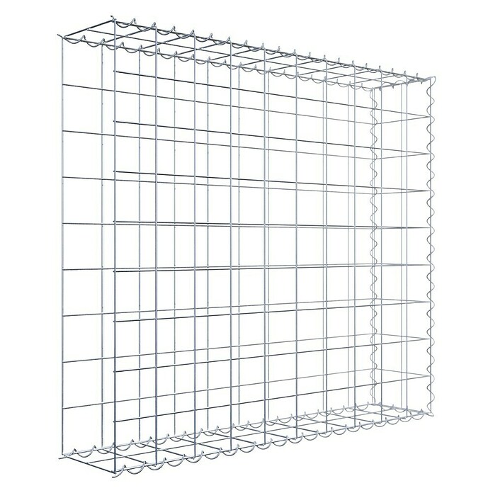 Gabiona Gabione Typ 2 (Zum Anbau in der Länge, 100 x 20 x 90 cm, Stahl, Maschenbreite: 100 mm, Maschenhöhe: 100 mm, Spirale) | BAUHAUS
